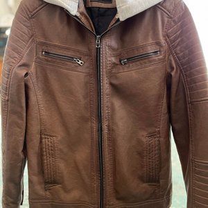 Buckle Black Leather Jacket